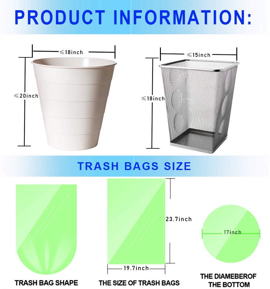 6 gallon trash bags